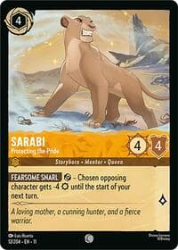 Sarabi - Protecting the Pride - Winterspell - Disney Lorcana card