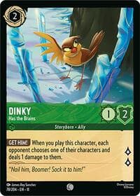 Dinky - Has the Brains - Winterspell - Disney Lorcana card