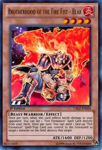 Brotherhood of the Fire Fist - Bear - Cosmo Blazer - YuGiOh card