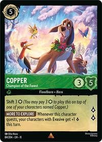 Copper - Champion of the Forest - Winterspell - Disney Lorcana card