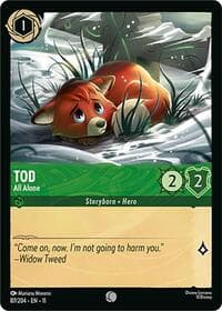Tod - All Alone - Winterspell - Disney Lorcana card