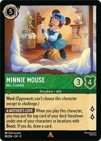 Minnie Mouse - Mrs. Cratchit - Winterspell - Disney Lorcana card