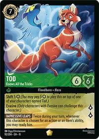 Tod - Knows All the Tricks - Winterspell - Disney Lorcana card