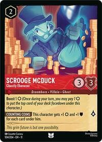 Scrooge McDuck - Ghostly Ebenezer - Winterspell - Disney Lorcana card