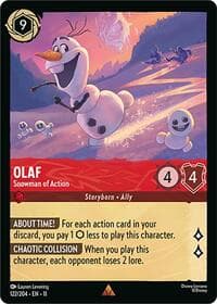 Olaf - Snowman of Action - Winterspell - Disney Lorcana card