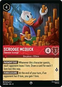 Scrooge McDuck - Ebenezer Scrooge - Winterspell - Disney Lorcana card
