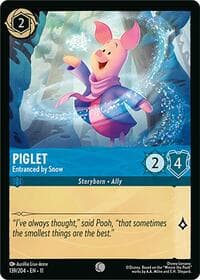 Piglet - Entranced by Snow - Winterspell - Disney Lorcana card