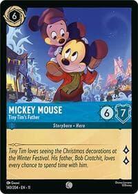 Mickey Mouse - Tiny Tim's Father - Winterspell - Disney Lorcana card
