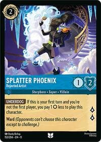 Splatter Phoenix - Rejected Artist - Winterspell - Disney Lorcana card