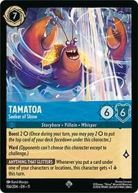 Tamatoa - Seeker of Shine - Winterspell - Disney Lorcana card