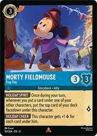 Morty Fieldmouse - Tiny Tim - Winterspell - Disney Lorcana card