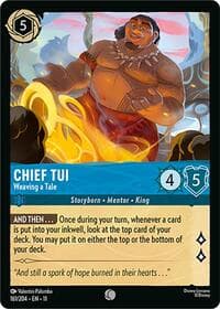 Chief Tui - Weaving a Tale - Winterspell - Disney Lorcana card