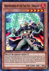 Brotherhood of the Fire Fist - Swallow - Cosmo Blazer - YuGiOh card