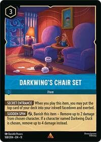 Darkwing's Chair Set - Winterspell - Disney Lorcana card
