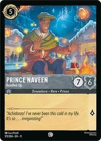 Prince Naveen - Bundled Up - Winterspell - Disney Lorcana card