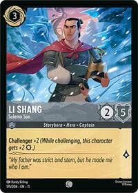 Li Shang - Solemn Son - Winterspell - Disney Lorcana card