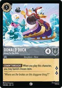 Donald Duck - Along for the Ride - Winterspell - Disney Lorcana card
