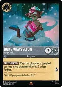 Duke Weaselton - Surly Crook - Winterspell - Disney Lorcana card