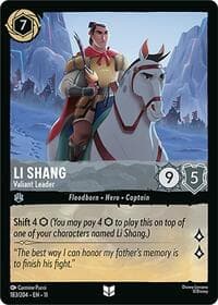 Li Shang - Valiant Leader - Winterspell - Disney Lorcana card