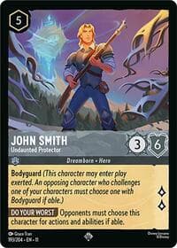 John Smith - Undaunted Protector - Winterspell - Disney Lorcana card