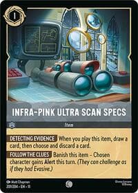 Infra-Pink Ultra Scan Specs - Winterspell - Disney Lorcana card
