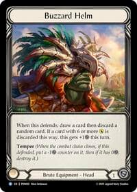 Buzzard Helm - Compendium of Rathe - Flesh and Blood TCG card