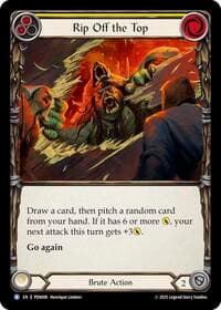 Rip Off The Top (Yellow) - Compendium of Rathe - Flesh and Blood TCG card