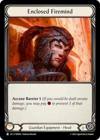 Enclosed Firemind - Compendium of Rathe - Flesh and Blood TCG card