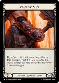 Volcanic Vice - Compendium of Rathe - Flesh and Blood TCG card
