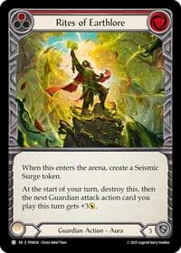 Rites Of Earthlore (Red) - Compendium of Rathe - Flesh and Blood TCG card