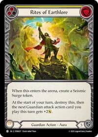 Rites Of Earthlore (Yellow) - Compendium of Rathe - Flesh and Blood TCG card
