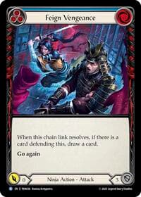 Feign Vengeance (Blue) - Compendium of Rathe - Flesh and Blood TCG card