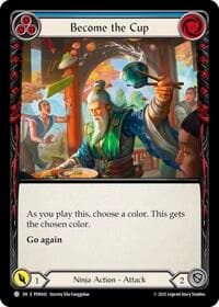 Become The Cup (Blue) - Compendium of Rathe - Flesh and Blood TCG card