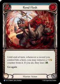 Rend Flesh (Blue) - Compendium of Rathe - Flesh and Blood TCG card