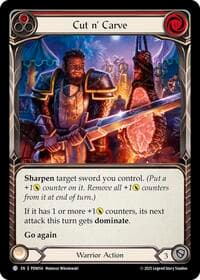 Cut N' Carve (Red) - Compendium of Rathe - Flesh and Blood TCG card
