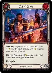 Cut N' Carve (Yellow) - Compendium of Rathe - Flesh and Blood TCG card