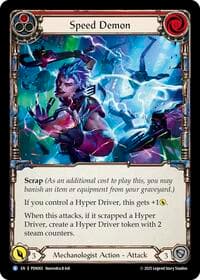 Speed Demon (Red) - Compendium of Rathe - Flesh and Blood TCG card