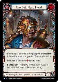 Evo Beta Base Head (Blue) - Compendium of Rathe - Flesh and Blood TCG card