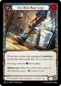 Evo Beta Base Legs (Blue) - Compendium of Rathe - Flesh and Blood TCG card
