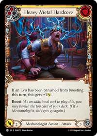 Heavy Metal Hardcore (Yellow) - Compendium of Rathe - Flesh and Blood TCG card