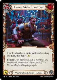 Heavy Metal Hardcore (Blue) - Compendium of Rathe - Flesh and Blood TCG card