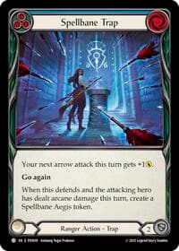 Spellbane Trap (Blue) - Compendium of Rathe - Flesh and Blood TCG card