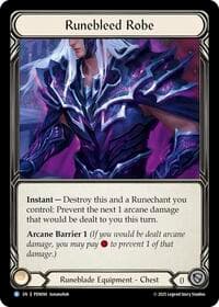 Runebleed Robe - Compendium of Rathe - Flesh and Blood TCG card