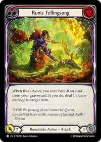 Runic Fellingsong (Red) - Compendium of Rathe - Flesh and Blood TCG card