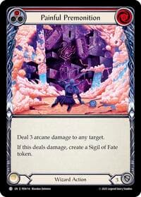 Painful Premonition (Red) - Compendium of Rathe - Flesh and Blood TCG card