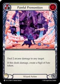 Painful Premonition (Yellow) - Compendium of Rathe - Flesh and Blood TCG card