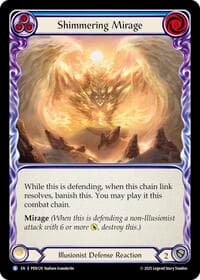 Shimmering Mirage (Blue) - Compendium of Rathe - Flesh and Blood TCG card
