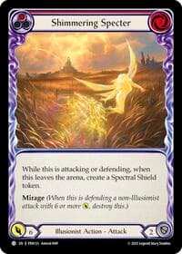 Shimmering Specter (Red) - Compendium of Rathe - Flesh and Blood TCG card