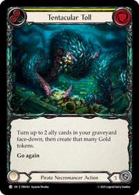 Tentacular Toll (Yellow) - Compendium of Rathe - Flesh and Blood TCG card