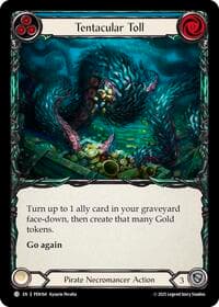 Tentacular Toll (Blue) - Compendium of Rathe - Flesh and Blood TCG card